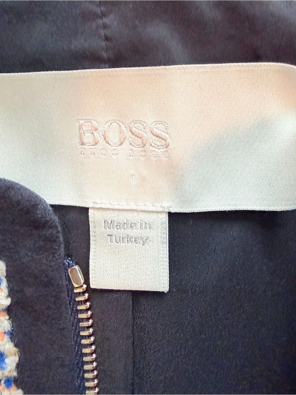 Boss Women’s Tweed Zip-Front Jacket - size 10 - Picture 2 of 8
